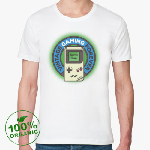 Футболка из органик-хлопка GameBoy Vintage Gaming Forever