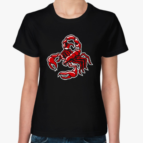 Женская футболка Скорпион