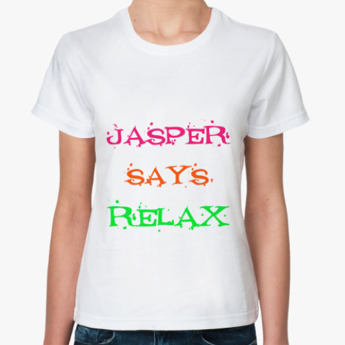 Классическая футболка Jasper says relax