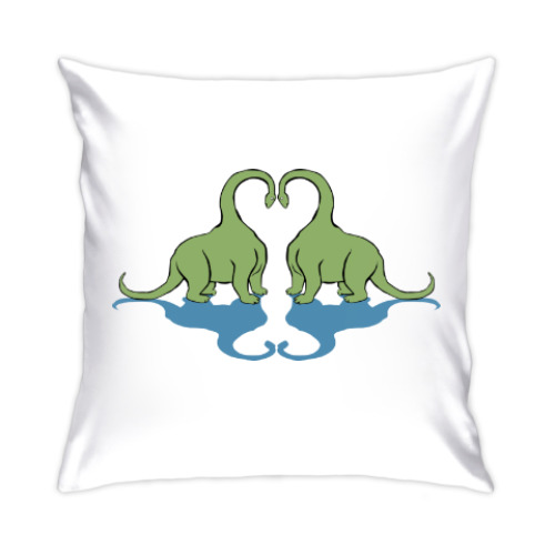 Подушка Любовь динозавриков