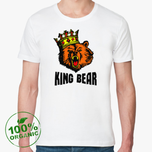 Футболка из органик-хлопка king bear