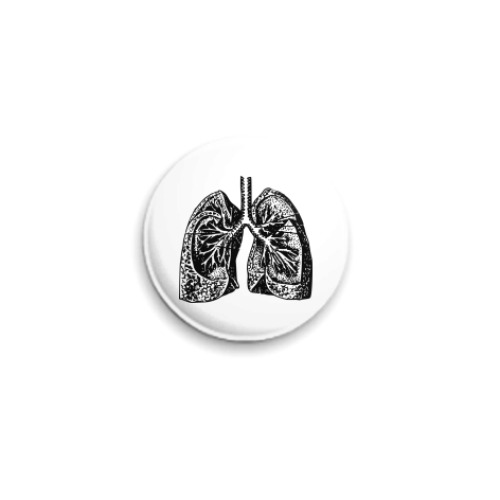 Значок 25мм  'Anatomy: Lungs'