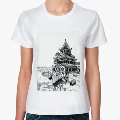 Классическая футболка Китайская архитектура