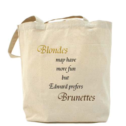 Сумка шоппер Ed prefers brunettes
