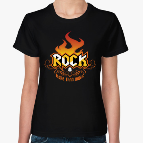 Женская футболка ROCK • Больше, чем музыка!
