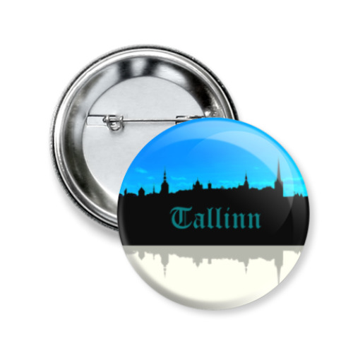 Значок 50мм Таллинн - столица Эстонии