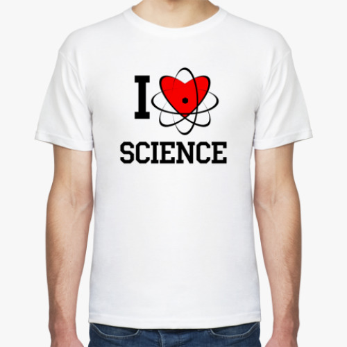 Футболка I love science