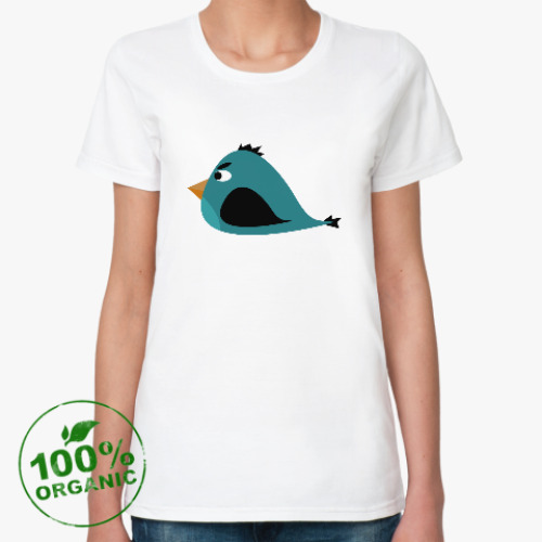 Женская футболка из органик-хлопка Злая птица