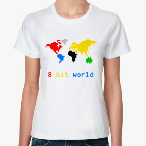 Классическая футболка 8 bit world