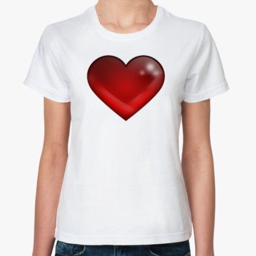 Классическая футболка Большое сердце