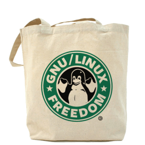 Сумка шоппер GNU/Linux FREEDOM