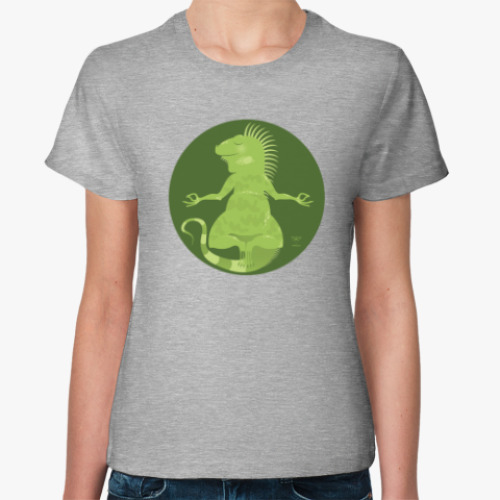 Женская футболка Animal Zen: I is for Iguana