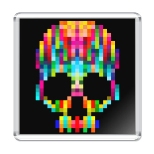 Магнит Pixel Skull