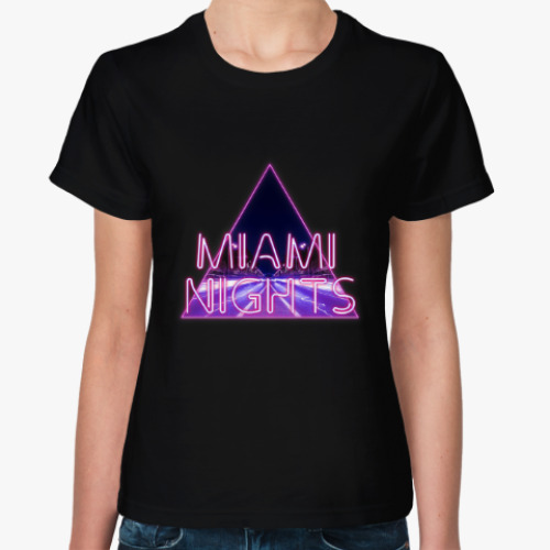 Женская футболка Ночи в Майами
