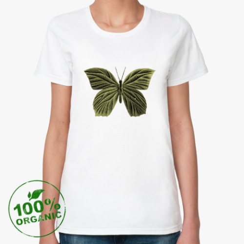 Женская футболка из органик-хлопка ЗОЛОТАЯ БАБОЧКА