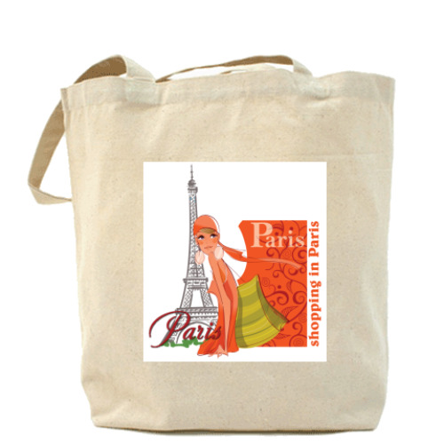 Сумка шоппер 'Shopping in Paris'