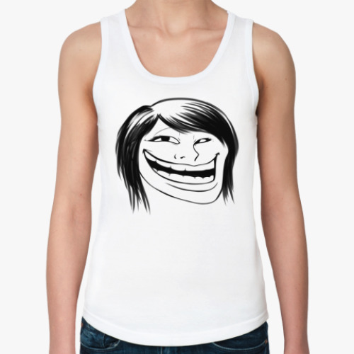 Женская майка Trollface