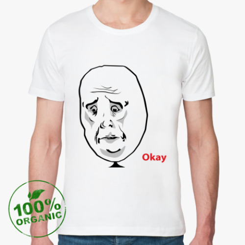 Футболка из органик-хлопка Okay Face