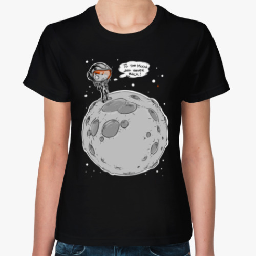 Женская футболка Moon