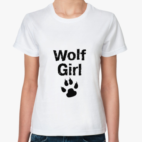 Классическая футболка Wolf girl