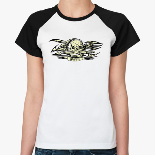 Женская футболка реглан Пират