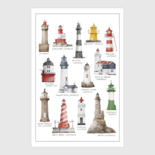 Постер Lighthouses