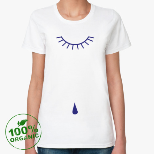 Женская футболка из органик-хлопка A tear