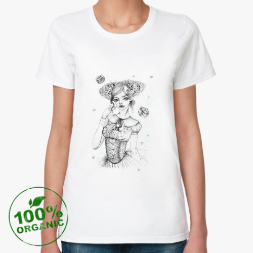 Женская футболка из органик-хлопка Куколка