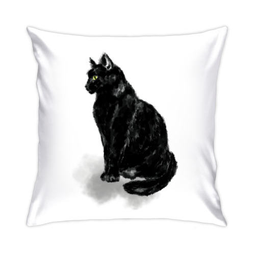Подушка Черная кошка