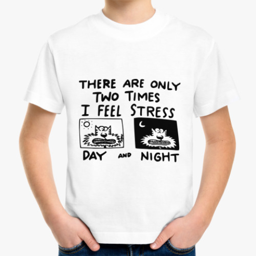 Детская футболка I feel stress