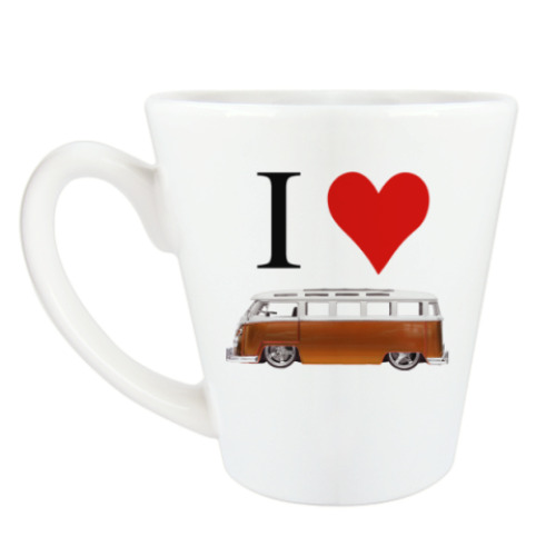 Чашка Латте I Love Bus