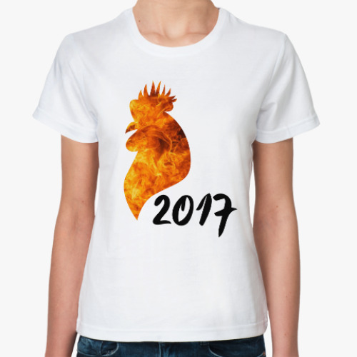 Классическая футболка Огненный петух 2017
