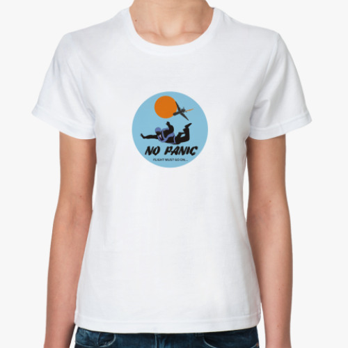Классическая футболка  'Без паники'