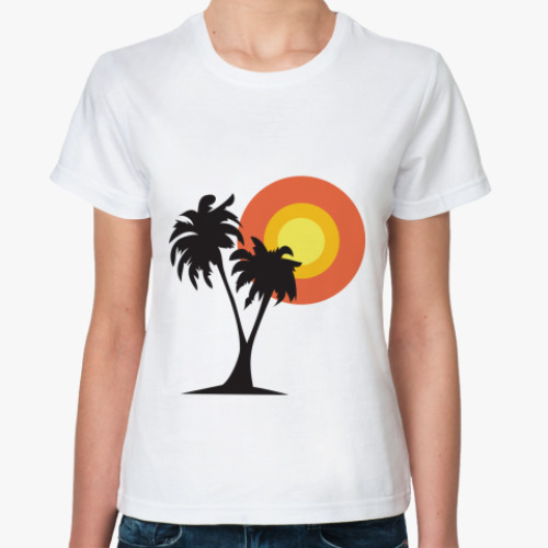 Классическая футболка  пальмы
