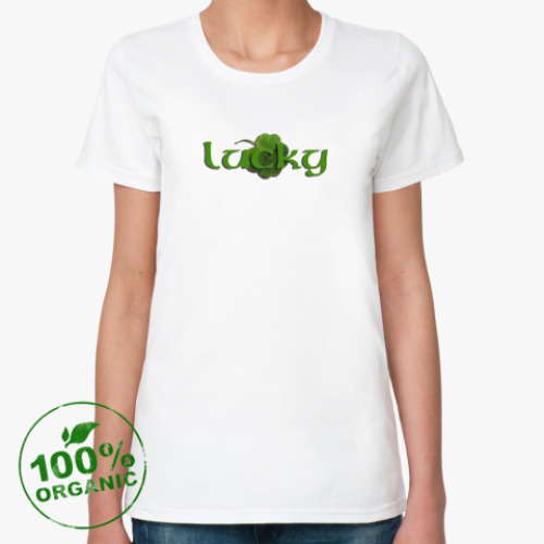 Женская футболка из органик-хлопка Lucky