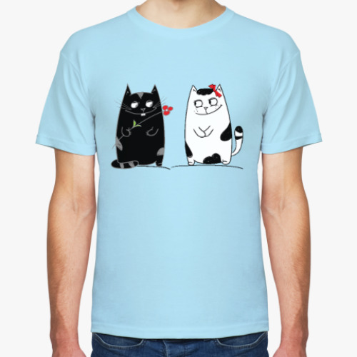Футболка кот и кошка