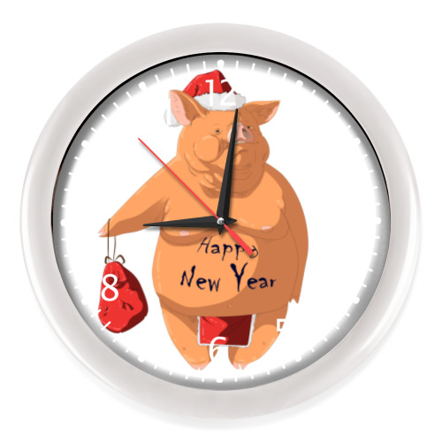 Настенные часы Happy New Year