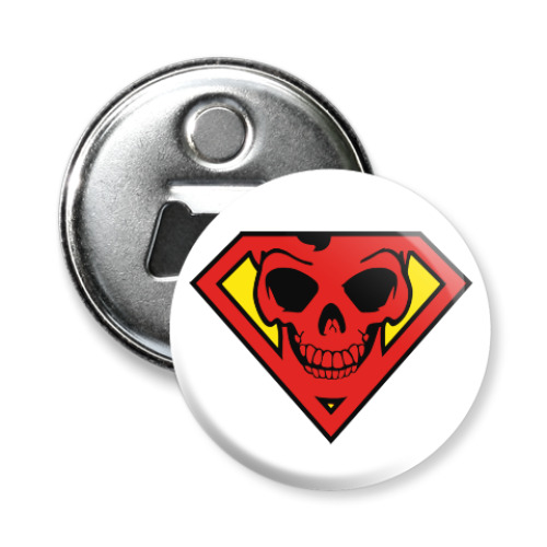 Магнит-открывашка Skull Superman