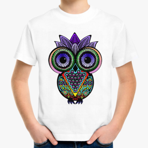 Детская футболка Совы. Совушки. Owl. Owls.