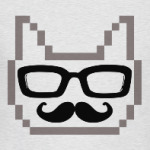 cat+glasses+mustache=love