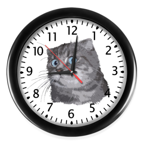 Настенные часы Кот