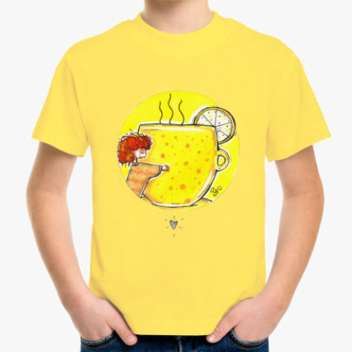 Детская футболка Желтая чашка