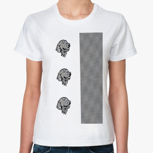Классическая футболка Абстрактный лабрадор