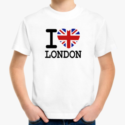 Детская футболка I Love London