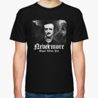 Классическая футболка Nevermore. Edgar Allan Poe