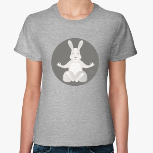 Женская футболка Animal Zen: R is for Rabbit