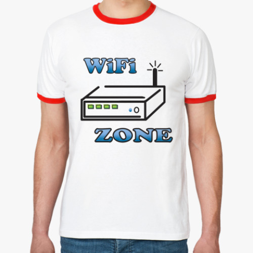 Футболка Ringer-T WiFi Zone