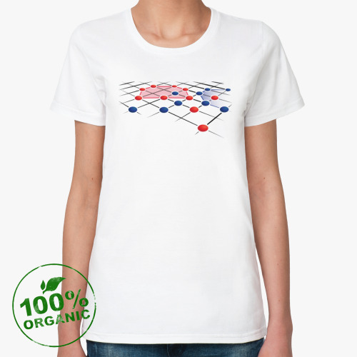 Женская футболка из органик-хлопка Геометрия интеллекта