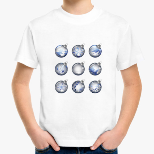 Детская футболка Новогодние шары