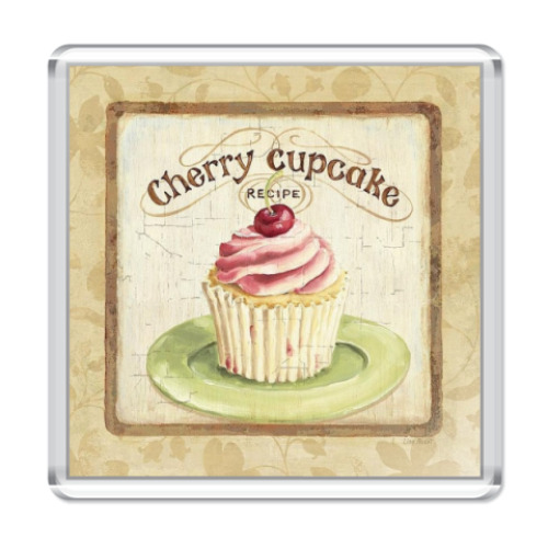 Магнит  Cherry cupcake